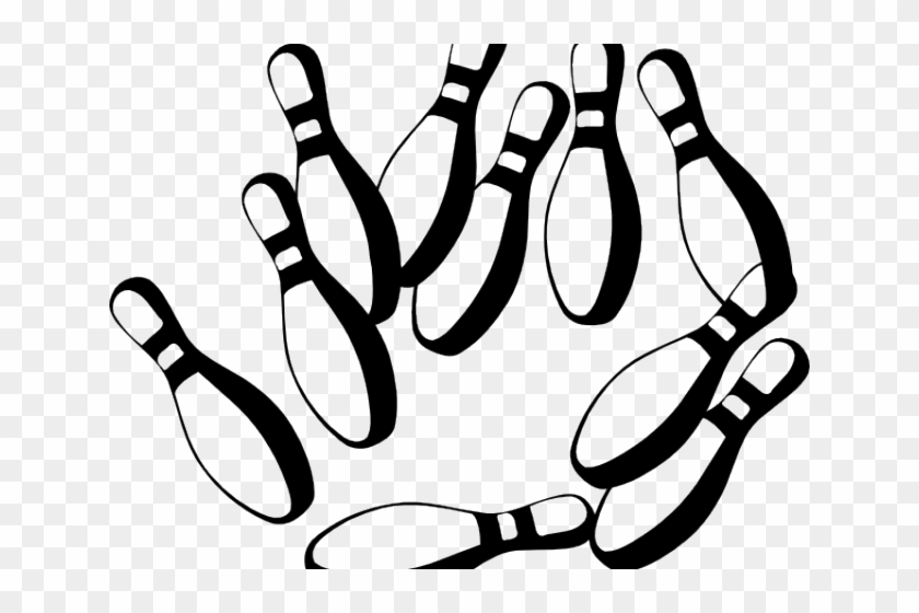 Black And White Bowling Clip Art - Png Download #2433953