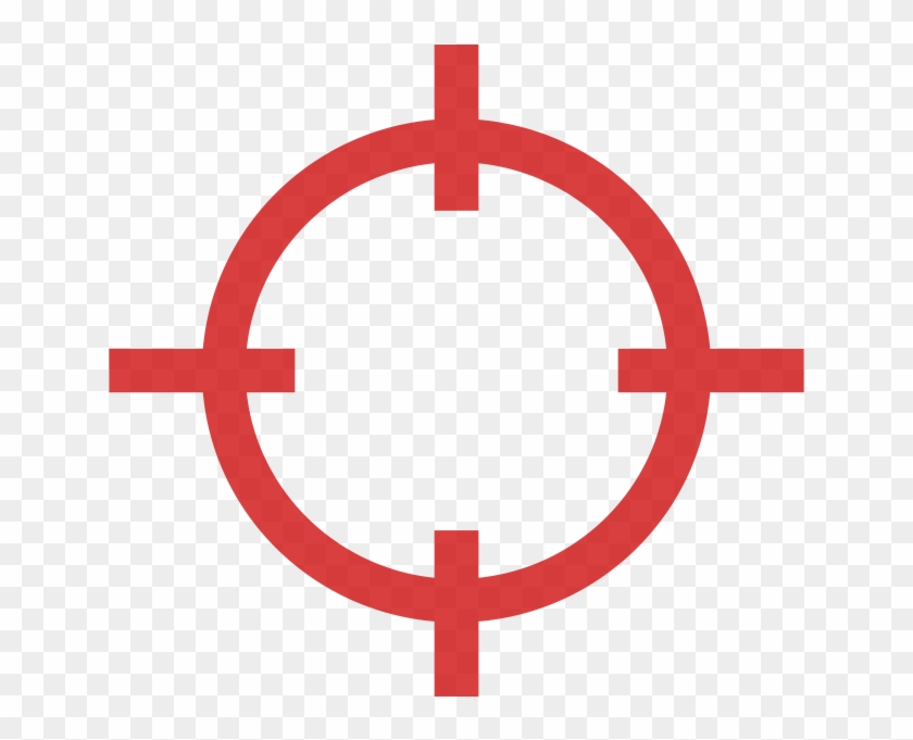 Hero-crosshair - Shooting Target Vector Png Clipart