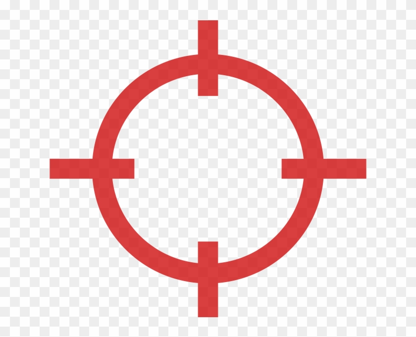 Hero-crosshair - Shooting Target Vector Png Clipart #2434010