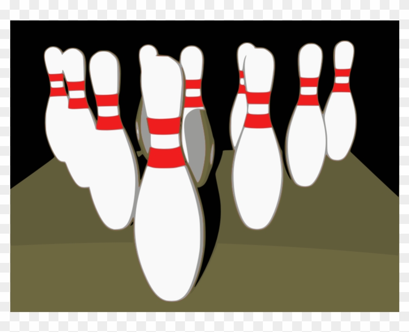 Clipart - Bowling Tenpins - Bowling - Png Download