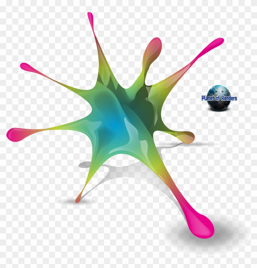 Renders - Splashes 3d - Vector Graphics Clipart #2434154