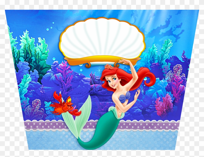The Little Mermaid Birthday - Mar Da Pequena Sereia Clipart #2434250