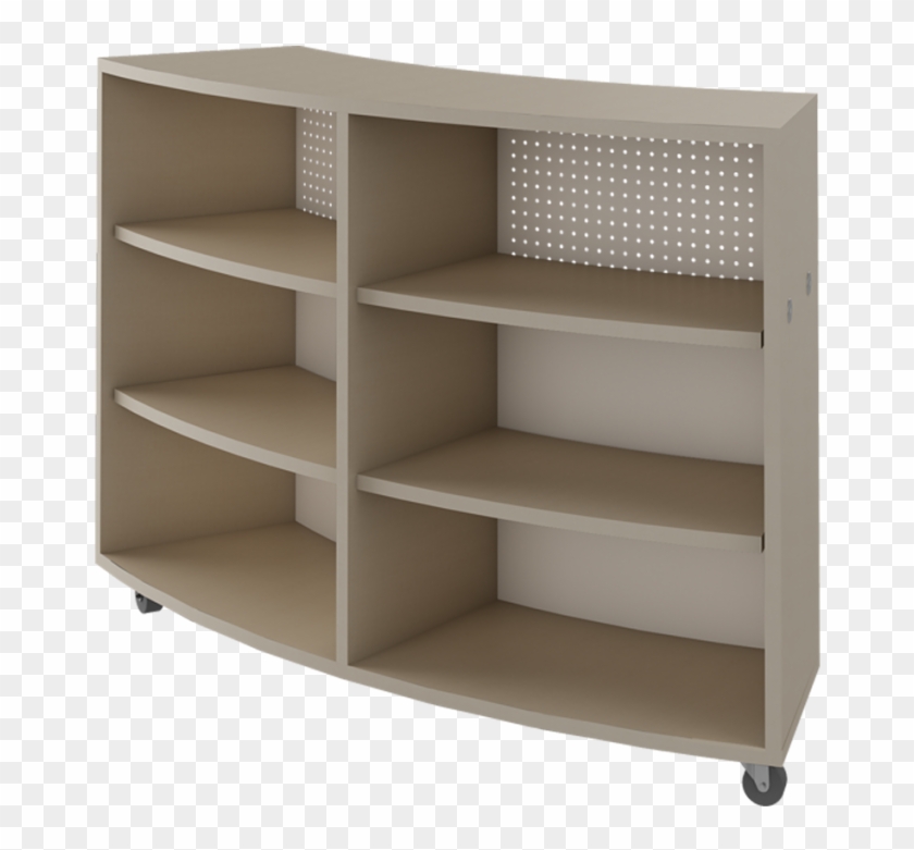 Single Face 60 Degree Radius Cabinet - Shelf Clipart #2434322