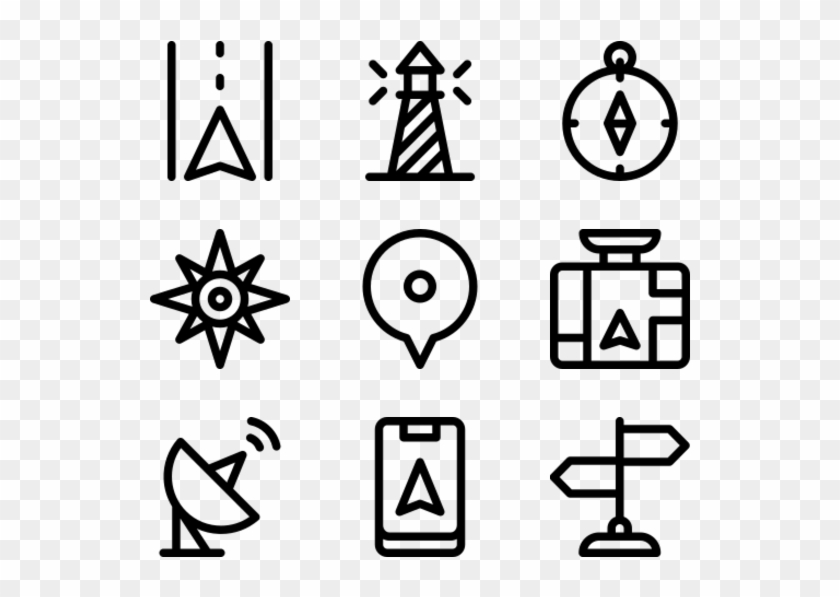 Navigation And Maps - Hand Drawn Icon Png Clipart