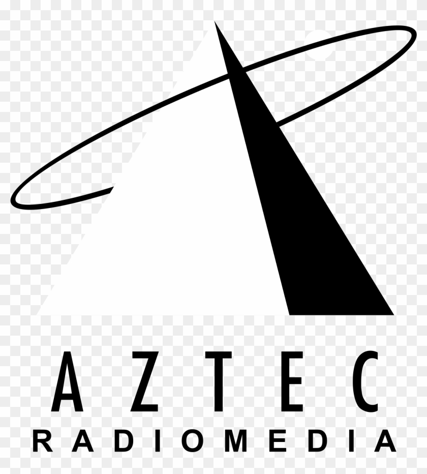 Aztec Radiomedia 01 Logo Black And White Clipart #2434645