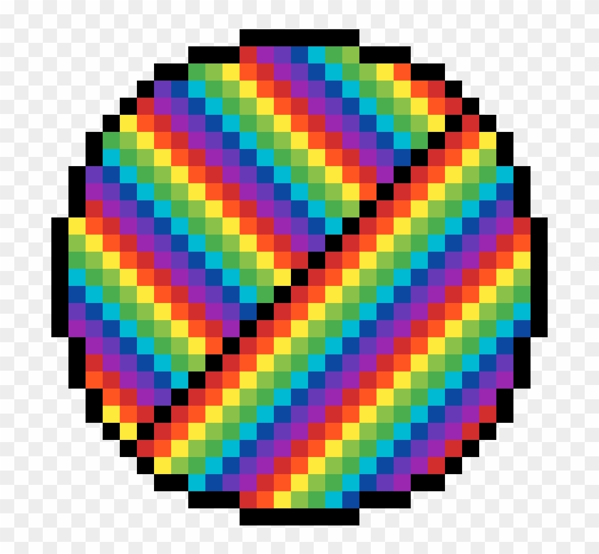 Rainbow Circle Patern - Space Pixel Gif Transparent Clipart