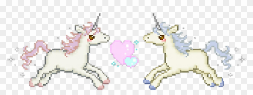 #cute #unicorn #png #love #tumblr - Pixel Unicorn Clipart #2434827