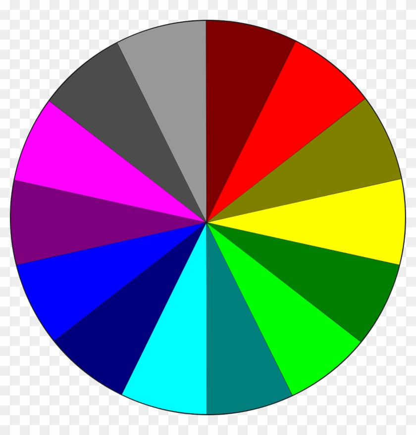 Colors Circle Rgb Rainbow Colors Png Image - 1 20 Pie Chart Clipart #2434956