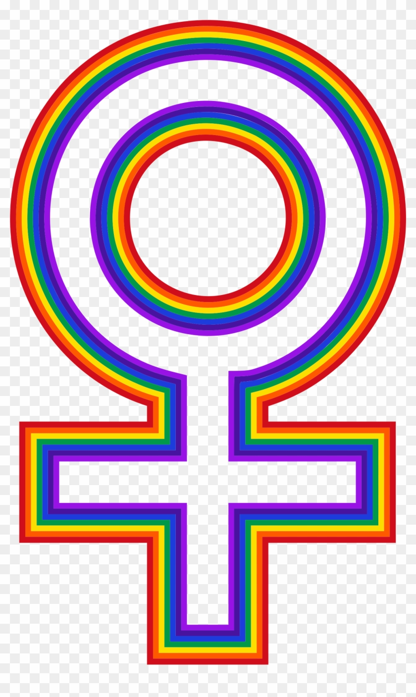 This Free Icons Png Design Of Rainbow Female Symbol - Business Clipart
