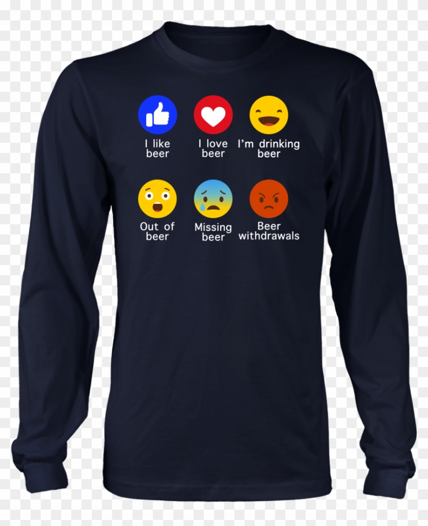 Beer Emoji Funny Drinker Lover T Shirt Fitted Gift - Guns N Roses Harley Davidson Shirts Clipart #2435109