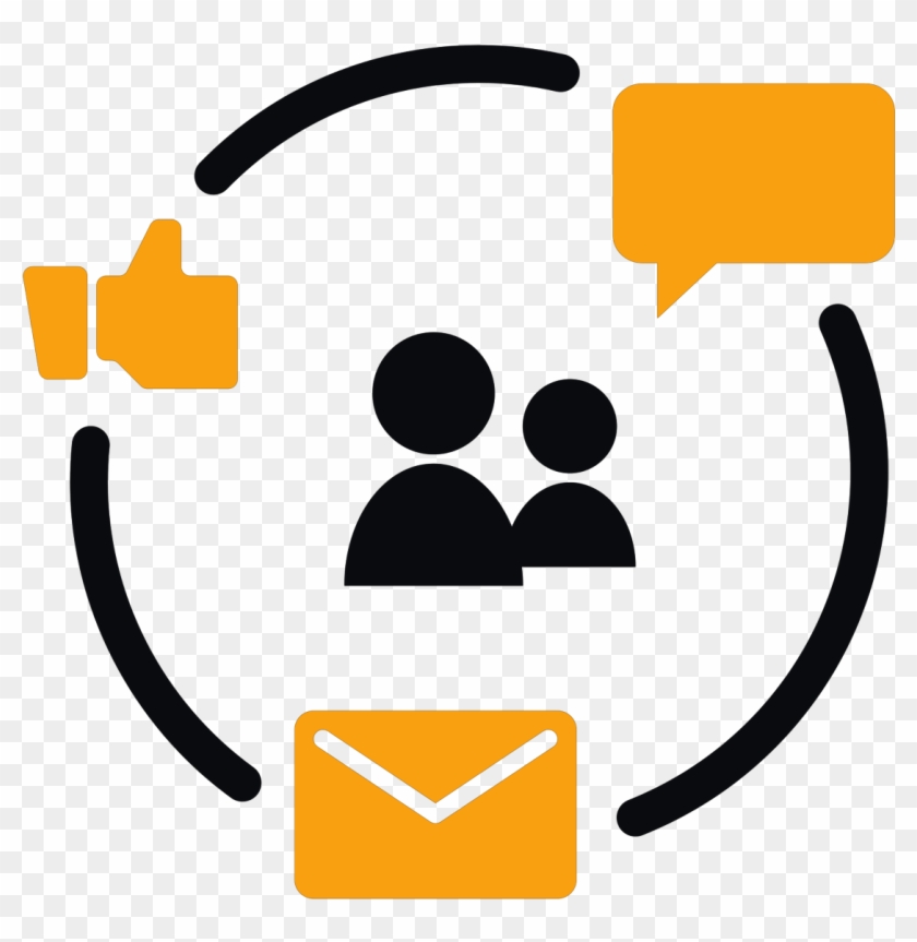 Communication Icon Png - Black Marketing Icon Png Clipart #2436014