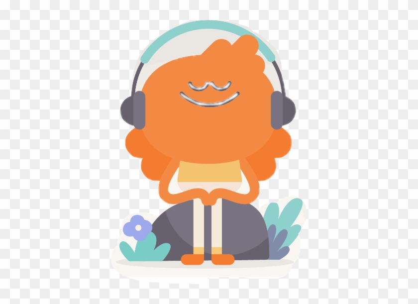 #character #headphones #art #cartoon #cute #freetoedit - Illustration Clipart