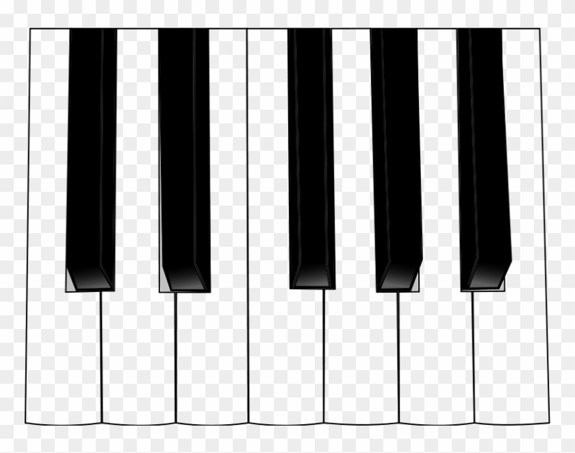 Keyboard Clipart Border - Piano Keyboard Clipart - Png Download #2436243