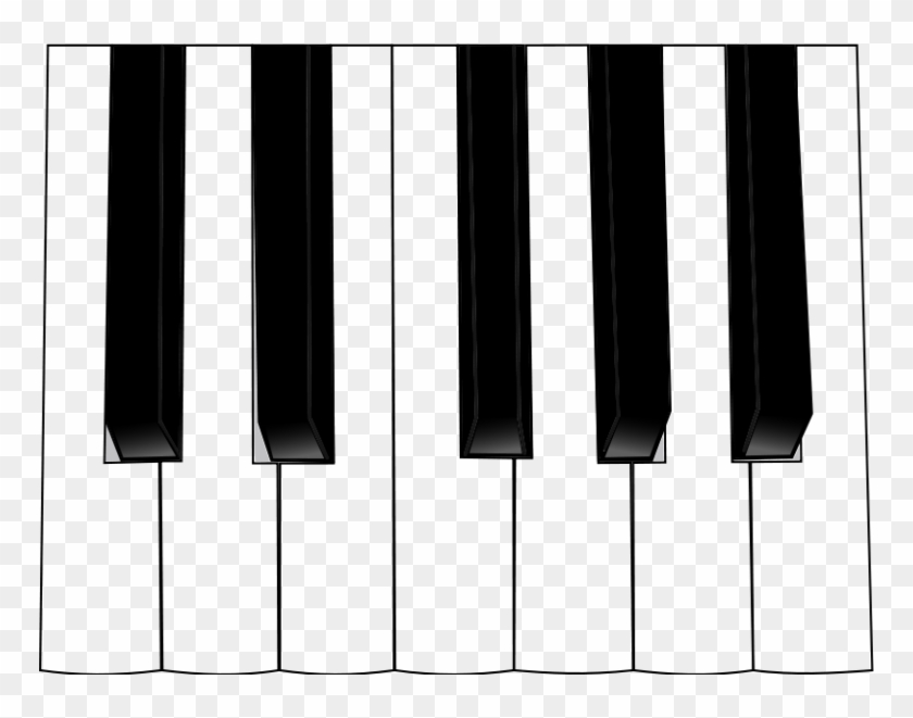 Keyboard Clipart Border - Piano Keyboard Clipart - Png Download