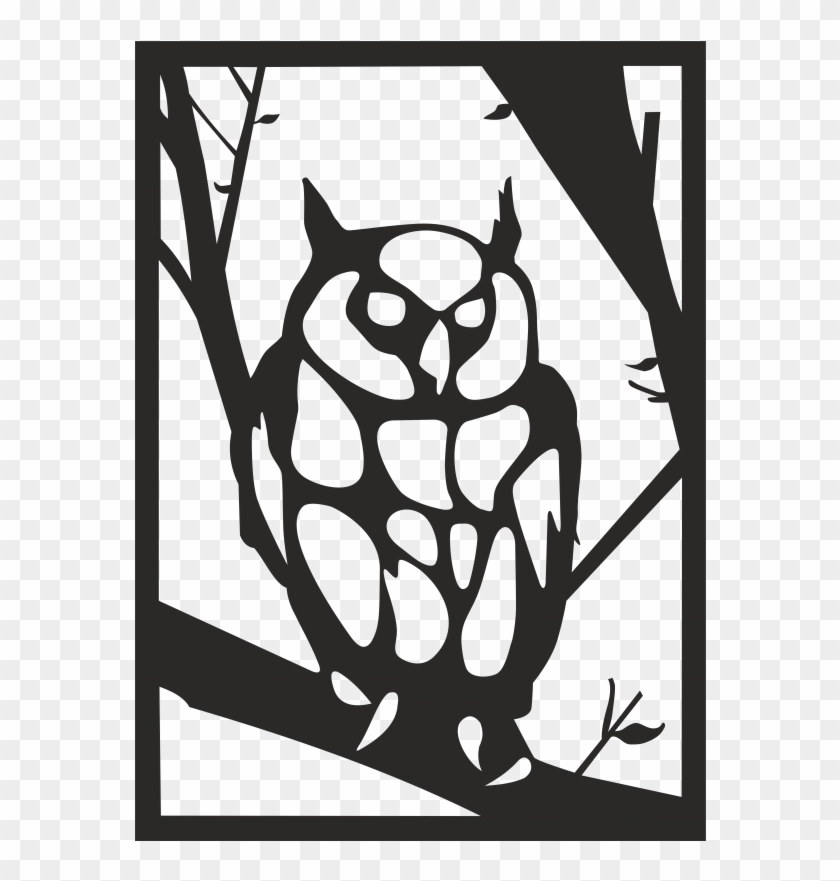 Owl Figur Metal Wall Art Decor Portraits - Sowa Dekoracja Scienna Clipart #2436451