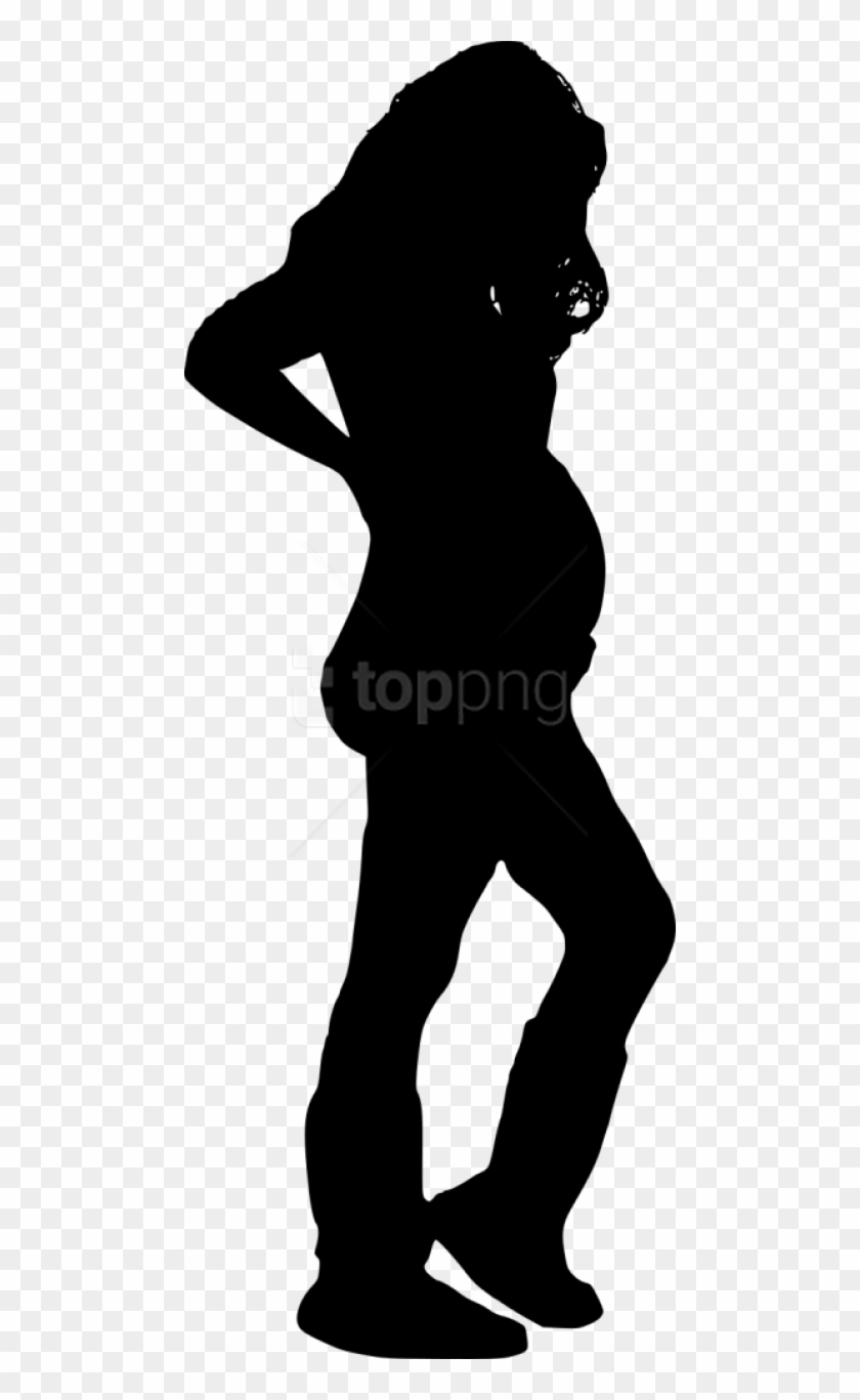 Free Png Pregnant Woman Silhouette Png - Pregnant Woman Silhouette Sad Clipart #2436527