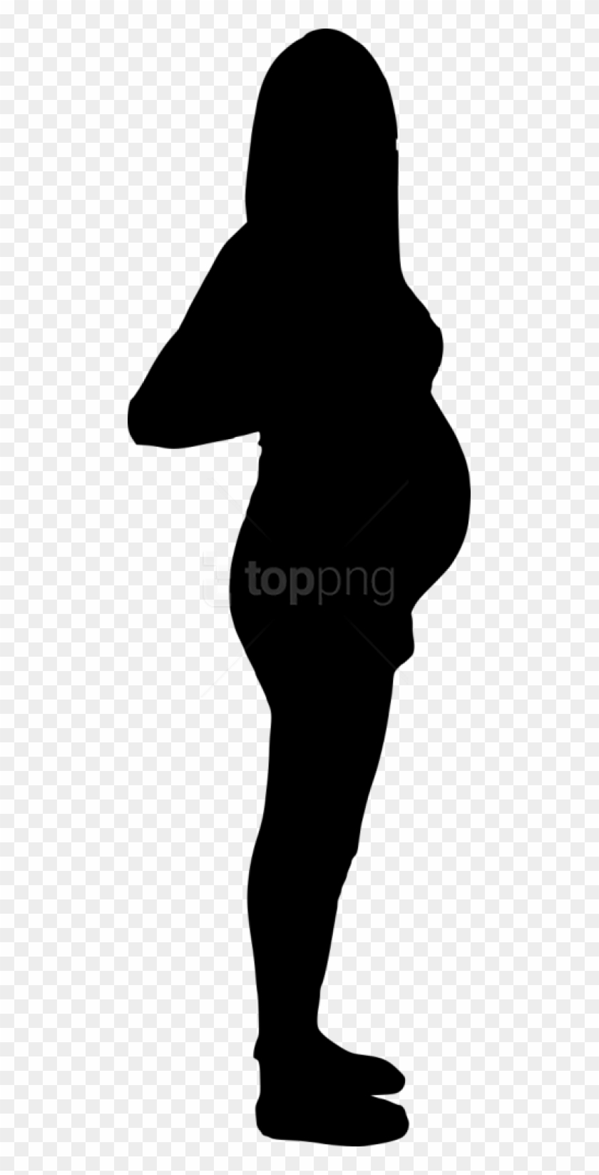 Free Png Pregnant Woman Silhouette Png - Pregnant Woman Silhouette Transparent Clipart