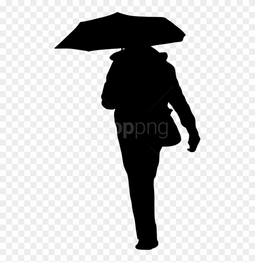 Free Png Woman Umbrella Silhouette Png Images Transparent - Remembrance Day Soldier Silhouette Clipart
