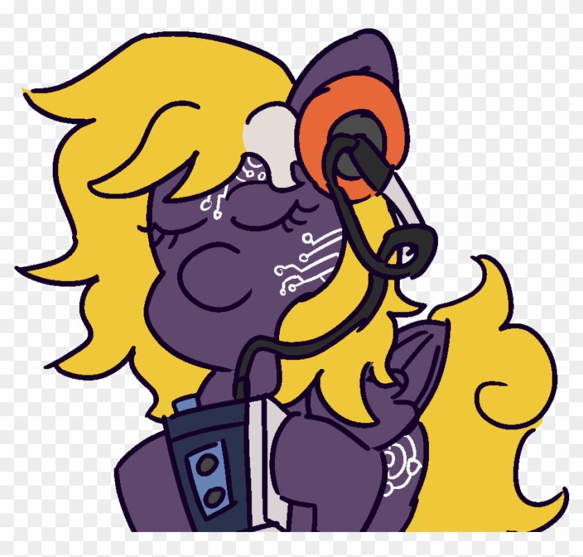 Threetwotwo32232, Cassette Player, Female, Headphones, - Cartoon Clipart
