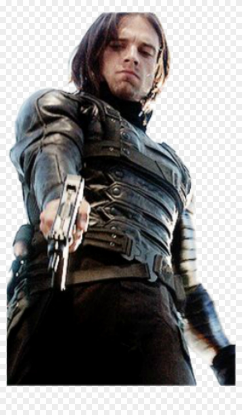 Holy Dang He Is *fans Face* - Winter Soldier Bucky Png Clipart