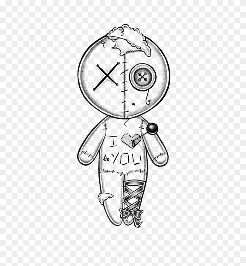Doll Drawing - - Draw A Voodoo Doll Clipart #2437208