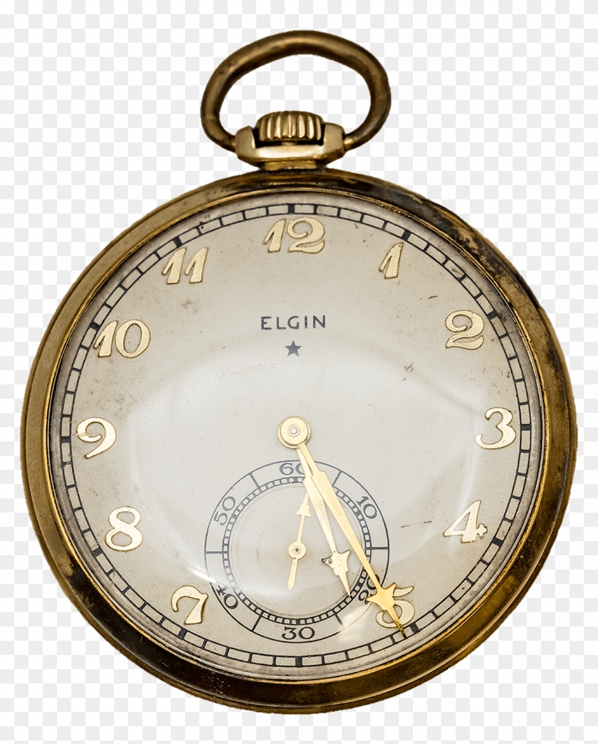 1933 Elgin Gold Filled Pocket Watch - Pocket Watch Clipart