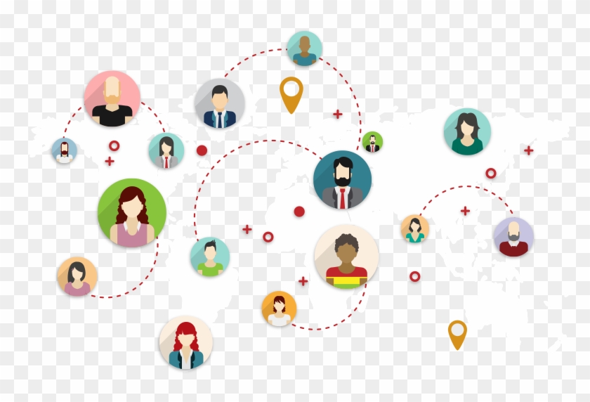 Get Involved And Make A Difference - World Map Clipart