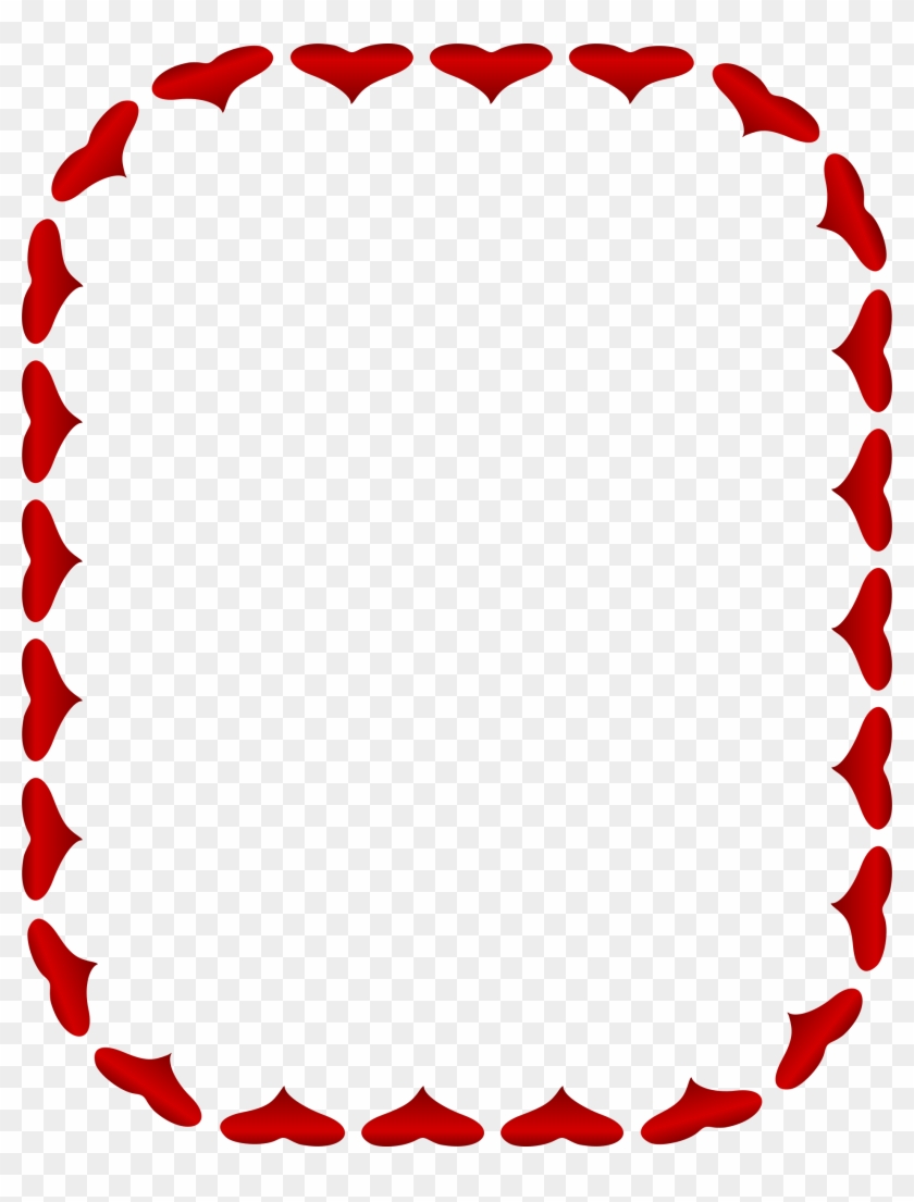 Graphic Freeuse Library Heart S Day Picture Frames - Clipart Hearts And Flowers Frame - Png Download