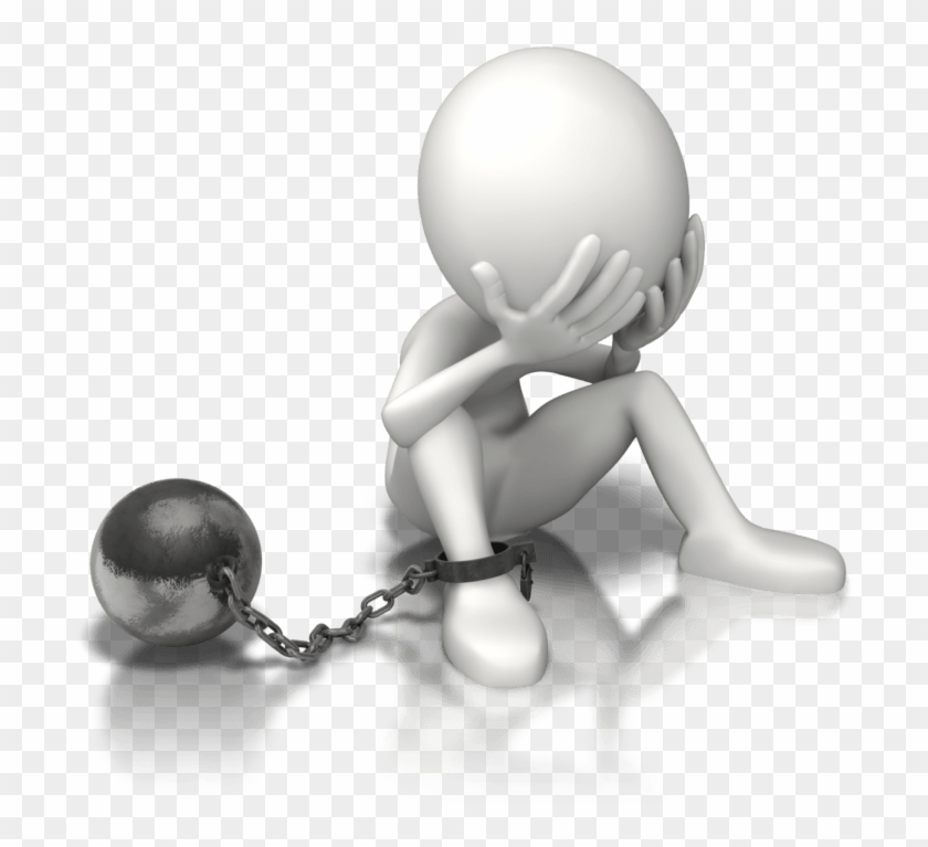 Stress With Ball & Chain - Imagenes De Adicciones Png Clipart #2438603