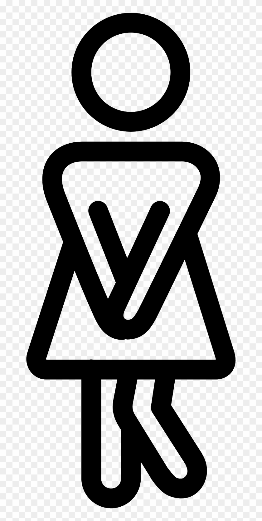 Great Female Bathroom Sign Photos - Orinar Icono Clipart