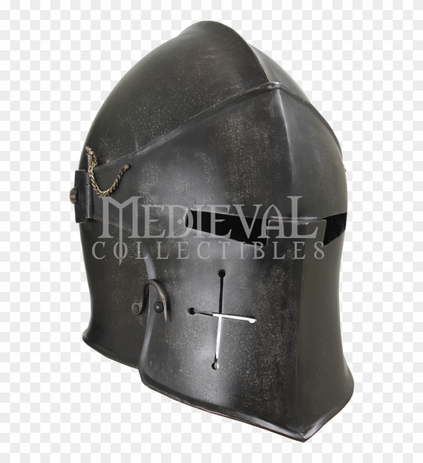 Epic Dark Visored Barbuta Helmet - Visored Barbuta Helmet Europe Clipart