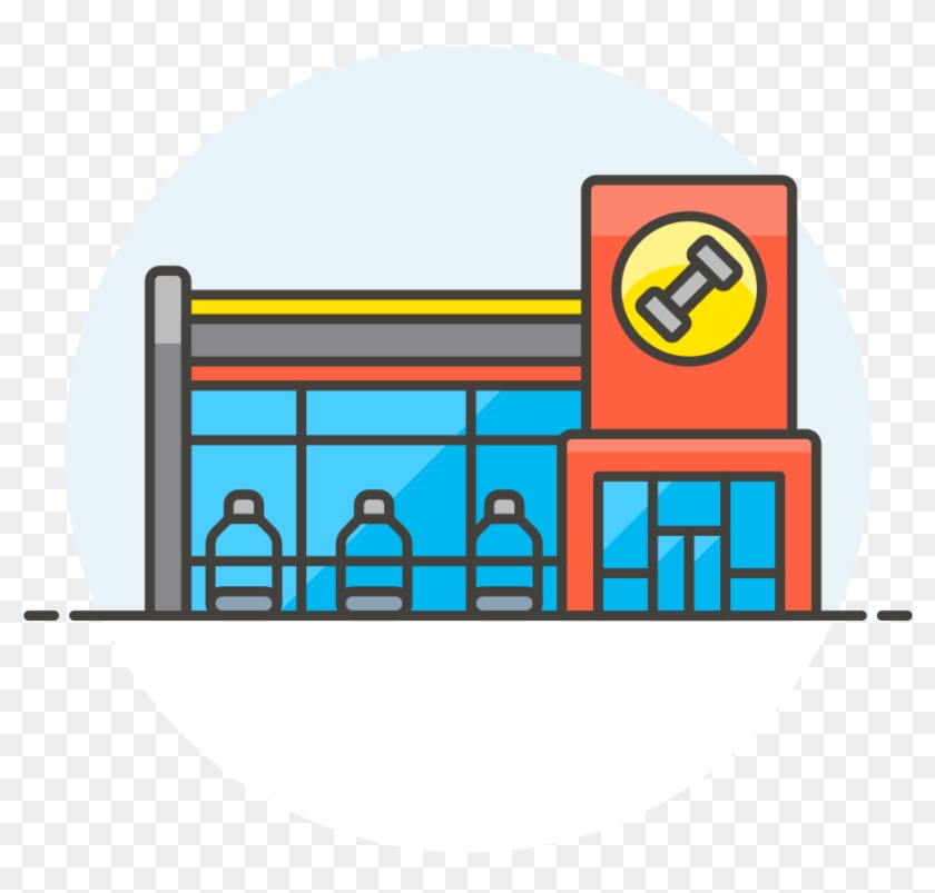 Gimnasio Ico Clipart #2439622