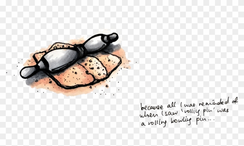 A Rolling Pin - Illustration Clipart #2439739