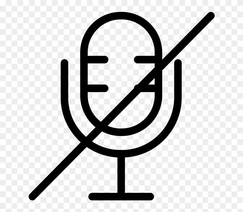 Line Icon - Muted Voice Clipart #2439998