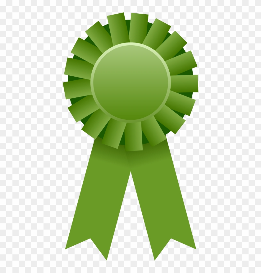Award Transparent Ribbon Clipart - Green Award Ribbon Clipart - Png Download #2442367
