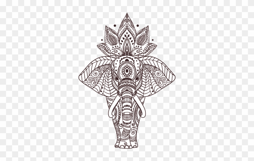 Elephant Head Design Clipart
