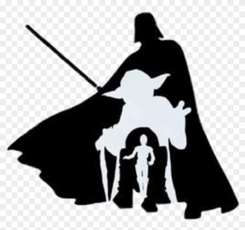 R2d2 Silhouette - R2d2 And C3po Stencil Clipart