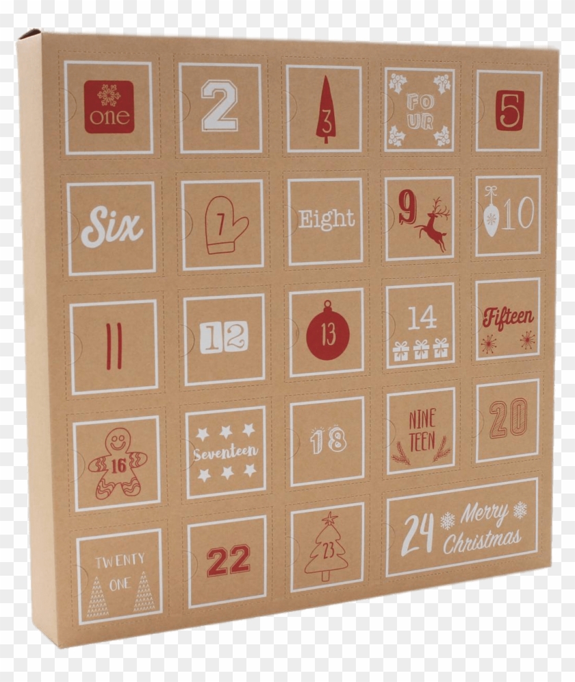 Cardboard Advent Calendar - Paper Clipart