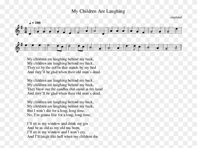 Listen To My Children Are Laughing - Sla Uw Ogen Op Naar Het Licht Bladmuziek Clipart
