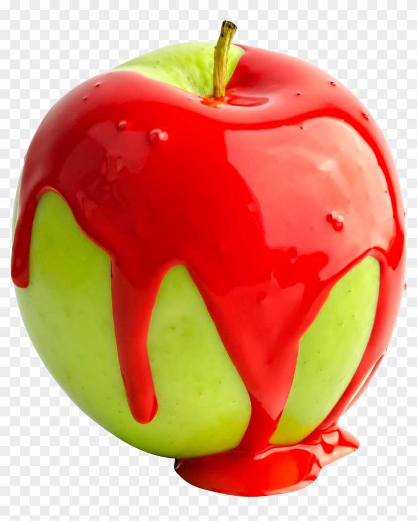 Red Paint On Apple Png Image , Png Download - Apple Covered In Paint Clipart