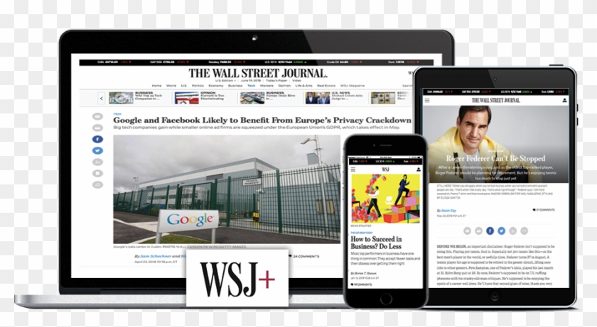 Stay Informed Wherever You Are With Our Complete Suite - Wall Street Journal Clipart