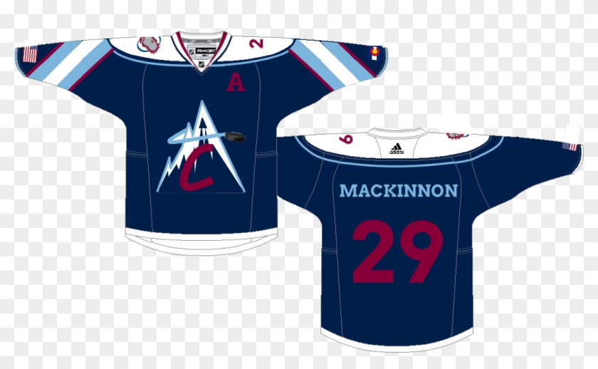 Avs Jersey Home - Colorado Avalanche Logo Redesign Clipart #2445076