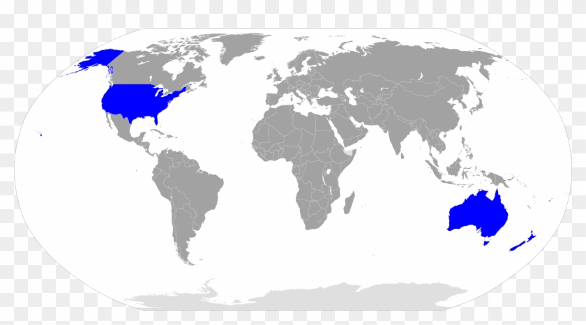 Availability Of Pandora In The World - Us And Argentina Map Clipart #2445133