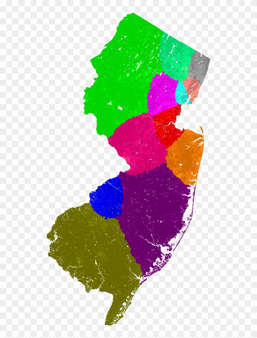 New Jersey Congress Congressional District Map, Current - New Jersey Blank Map Clipart #2445135