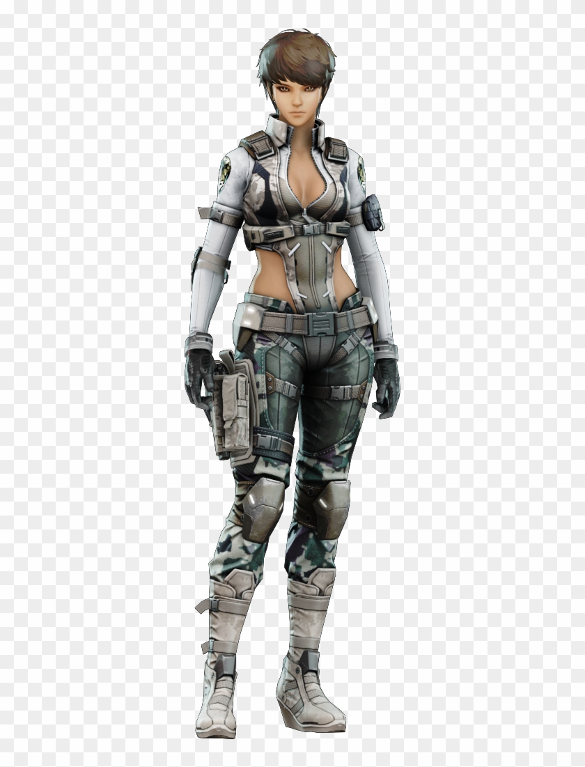 Desert Team - Anime Female Space Soldier Clipart