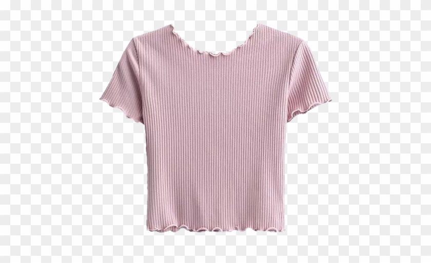 #shirt #top #pink #frills #croptop #cute #aesthetic - Cute Clothes For Teenage Girl 2019 Clipart