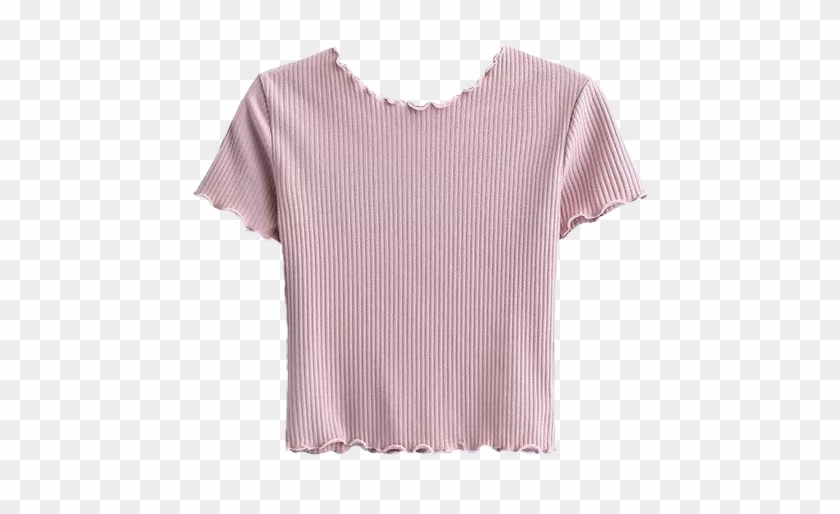 Shirt Top Pink Frills Croptop Cute Aesthetic Cute Clothes - aesthetic roblox pastel outfits