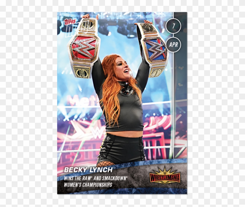 Topps Launches 2019 Topps Now Wwe Set - Becky Lynch Wrestlemania 35 Clipart