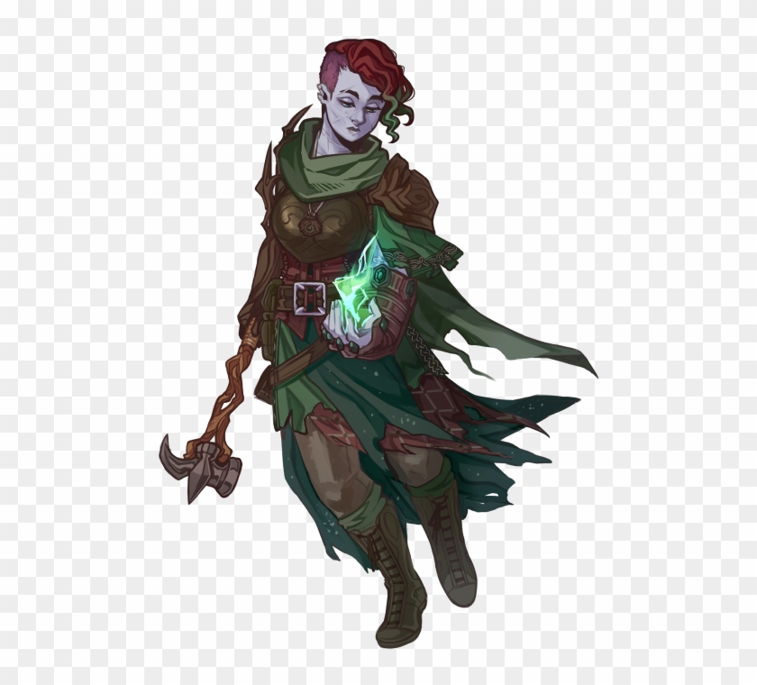 Dungeons And Dragons Characters, D D Characters, Fantasy - Firbolg Paladin Female Clipart