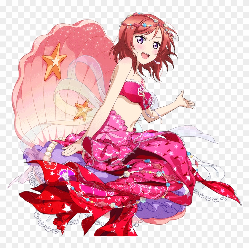 Png Free Library Nico Transparent Mermaid - Love Live Maki Mermaid Clipart #2446358